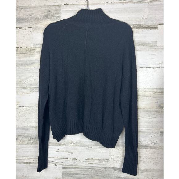 Free People Women’s S Black Long Sleeve Pullover Viscose Knit Sweater - Picture 2 of 6